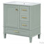 Ensemble de meuble-lavabo moderne 30 po avec lavabo et porte à fermeture douce et 3 tiroirs-1717066545-1717066549