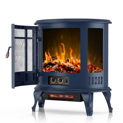 23" Freestanding Electric Fireplace Stove