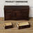 Modern Drawer Dresser With Anti-Tip Kit, Tall Wood Chest For Bedroom Or Living Room Storage-755893809-747555183