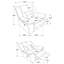 Fauteuil inclinable et pivotant avec accoudoirs coussinés Brazelton-540896753