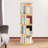 Shaliek H50.4" 4-Tier Floor Standing Rotating Bookshelf