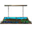 Luminaire suspendu oblong personnalisé l 53,5 po