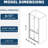 Matte Black Universal Pivot Shower Door - 1 3/8" Adjustable, 1/4" Tempered Glass, 36000 Open And Close Explorations, Incredible Unrivaled Leak Resistance