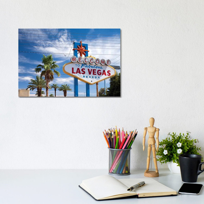 The "Welcome To Fabulous Las Vegas" Sign, Paradise, Clark County, Nevada, USA by Paul Souders - Gallery-Wrapped Canvas Giclée on Canvas
