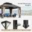 Hardtop Double-Roofed Aluminum Patio Gazebo-120276823