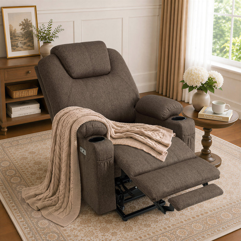 Petit fauteuil inclinable électrique Antaysia, Café