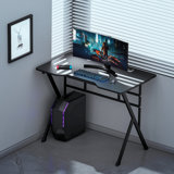 Modern Computer Desk, Free Standing Laptop Table Gaming Table Workstation for Home Office Study Room