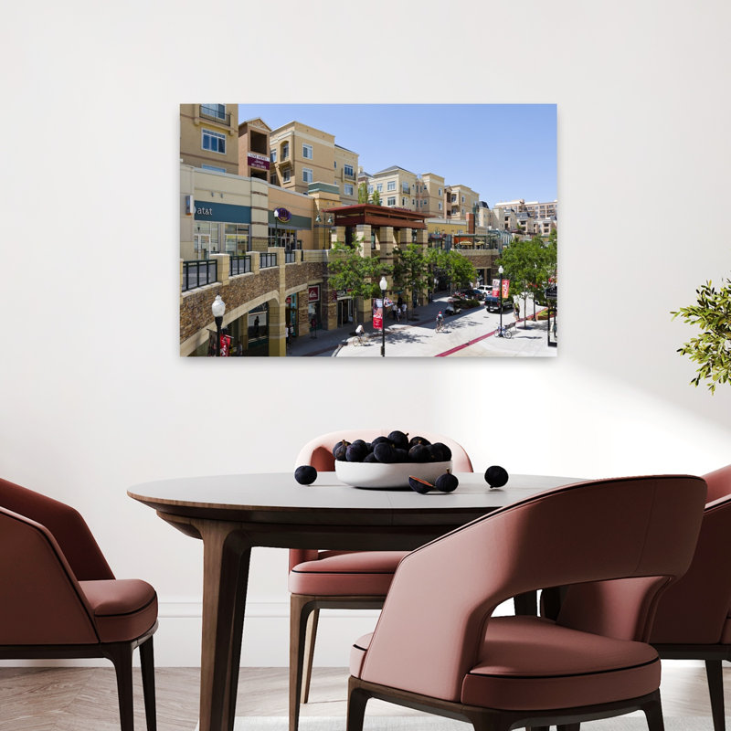 Gateway Shopping Center Downtown Salt Lake City Salt Lake City Utah USA by Scott M. Tansey - Wrapped Canvas Print