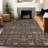 Machine Washable Indoor/Outdoor Cicel ACN1132 Chocolate Rug-100209647