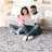 5X7 Grey/Silver/ Nursery Area Rug - Non-Shedding, Stain , Nurtures Young Minds Complements Your Home Style