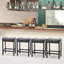 Tabourets de bar à hauteur de comptoir de 24 po, tabourets de selle de comptoir de cuisine pour pub, bar, salle à manger-1781630829-1810642840
