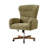 Caden Modern Chenille Simple Assembly Wingback Executive Chair with Adjustable Height and Curved Armrests-254191193