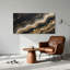 Ensemble de 1 tableau sur toile « Vagues dorées »-130023319-130023320