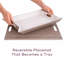 Plateau convertible et napperon réversible Freeform PLACEsMAT ™ - Taupe et blanc-607005199