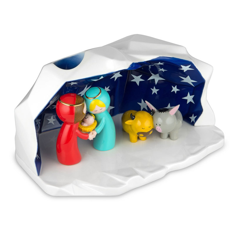 Happy Eternity Baby Crib W Nativity Set