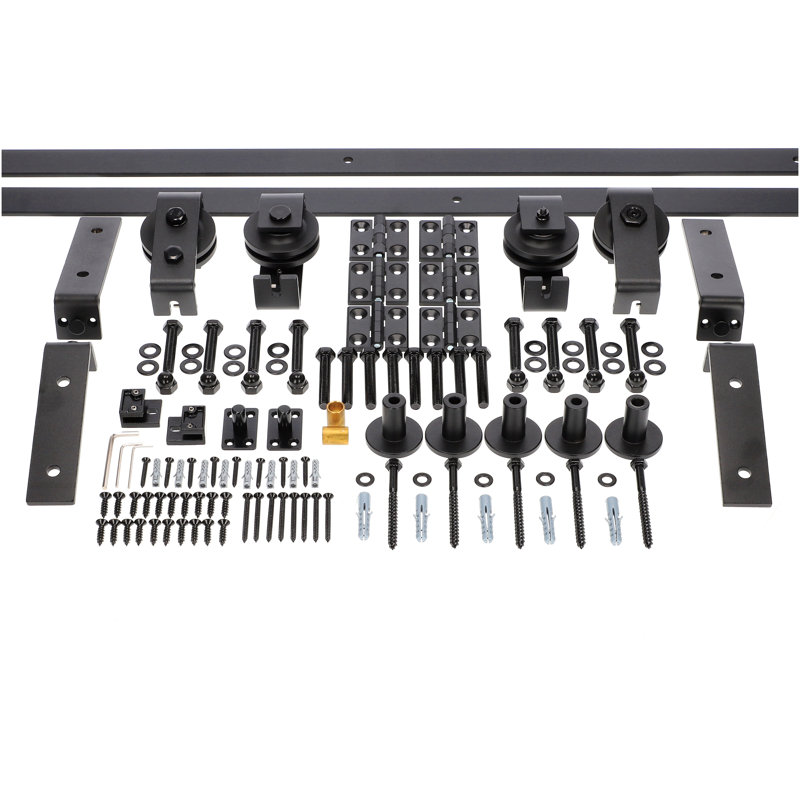 Andromachi Single Door Barn Door Hardware Kit