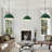 3 - Light 11.81'' Dome Pendant for Kitchen Island Modern Pendant Lighting Fixtures -117535112