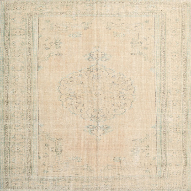 Wool Oriental Indoor Rug, Square 8'