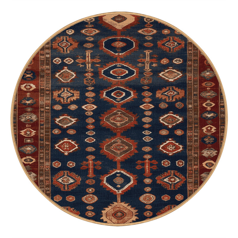 Tapis brun turc lavable à la machine