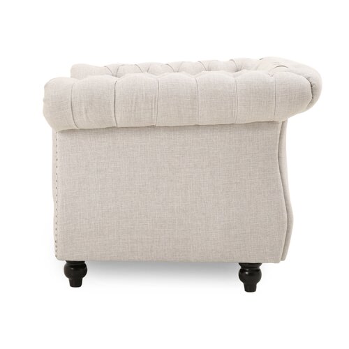 Darby Home Co Mazelina Upholstered Chesterfield Chair & Reviews | Wayfair