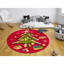 Alle Teppiche (Rund; Weihnachten) Verlieben zum