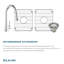 Évier de cuisine à double cuve Elkay Fireclay L 33 po x l 20 po-9254065