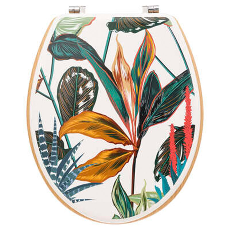 Stringham Elongated Standard Toilet Seat, Multicolour