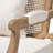 Canley French Provincial Upholstered Whitewashed Wood Armchair