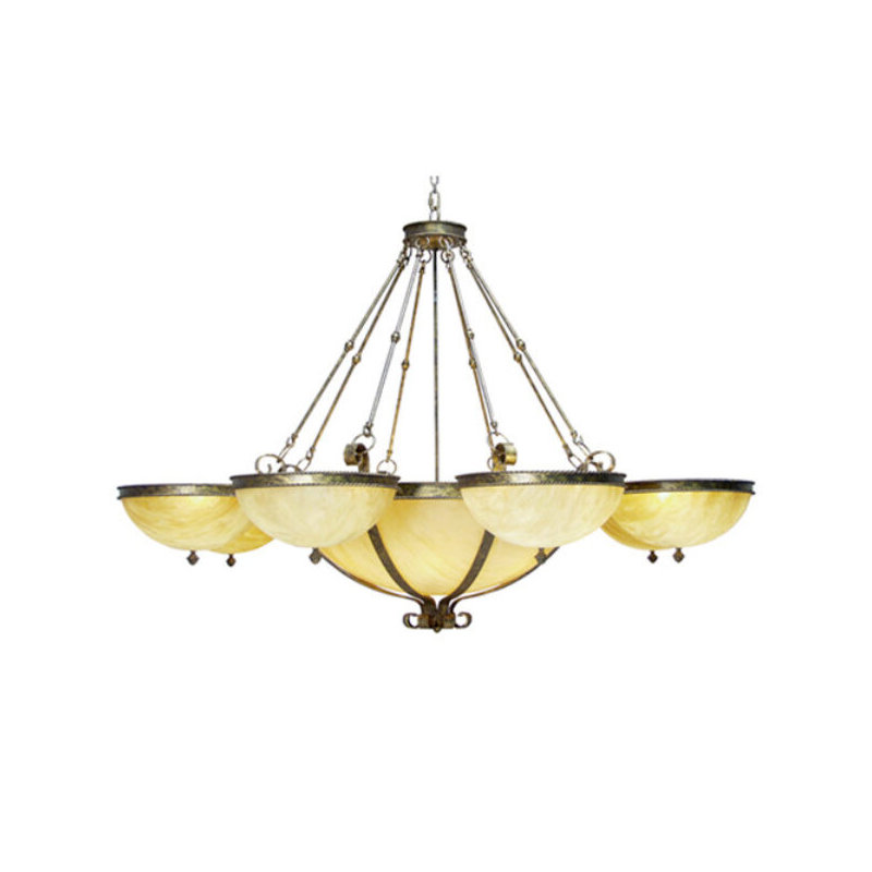 Alonzo 22 - Light Chandelier, Autumn Leaf