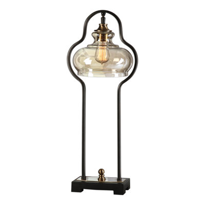 Lampe de table noire 29 po Arianna