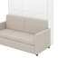 Lit escamotable double avec coussin-352963424