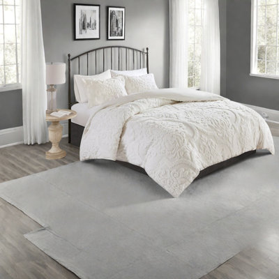Ensembles de literie pour grand lit de qualité supérieure en coton, style maison de campagne touffetée