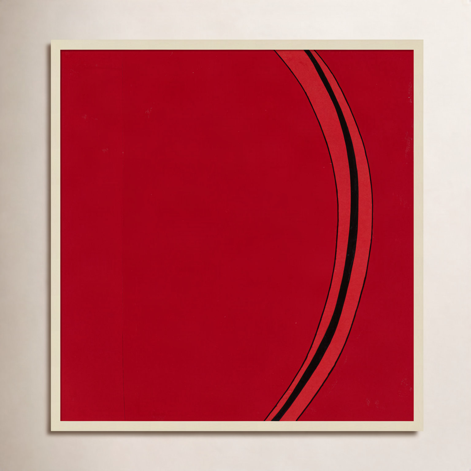 Segment Print by Alex Dunn, 33" H x 33" W, Brown