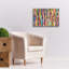  «Summer Rain» par Cheryl Warrick, art mural sur toile, 26 po x 18 po