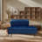 54.98" W Upholstered Faux Leather Bench-729906511