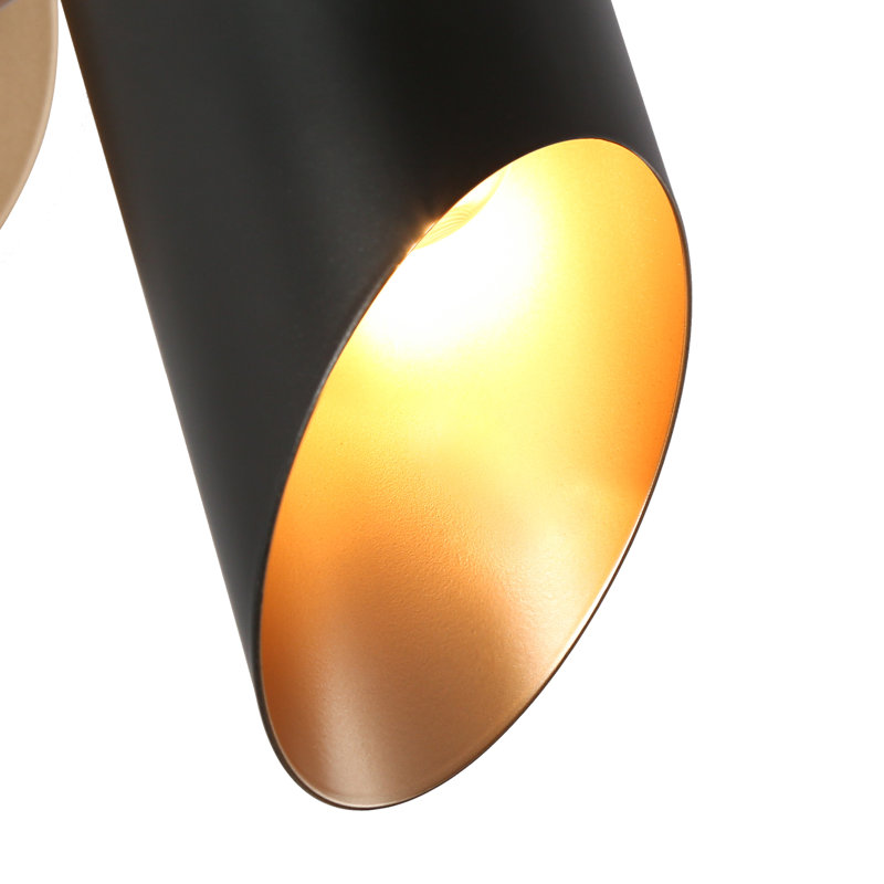 Justyce 1- Light Dusk to Dawn Modern Outdoor Wall Sconce, Black