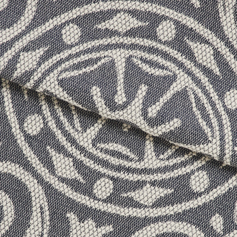 Rio Lightweight Cotton Blend Woven Jacquard Traditional Medallion Bedspread/Coverlet Set, Denim Blue, Twin + 1 sham