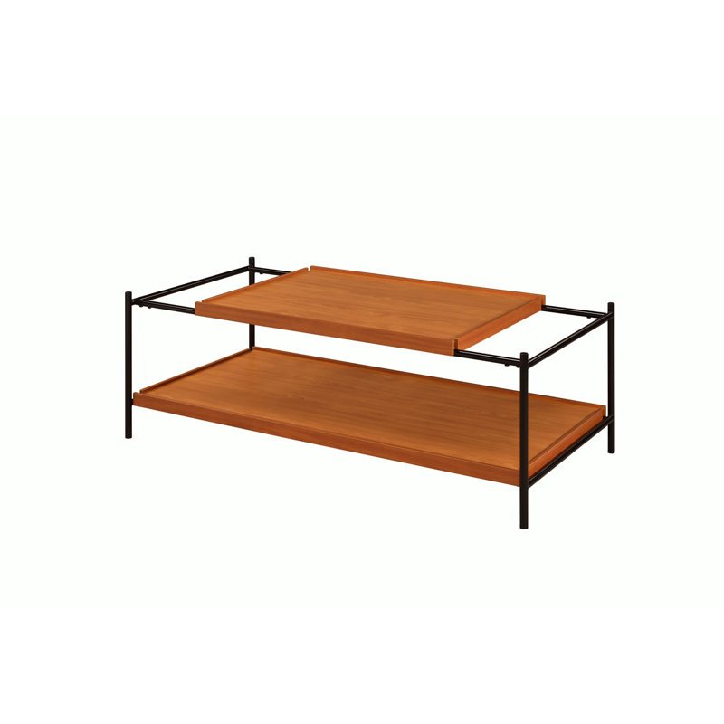 Table basse avec rangement Carterville, Brun