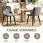 Velvet Dining Chairs With Wooden Legs Set Of 4-211647609-206183660