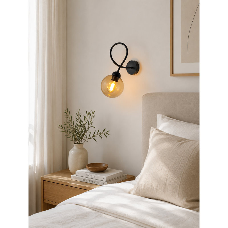 Armed Sconce, Orange/Honey