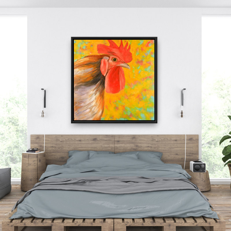 «Colorful Rooster» sur toile