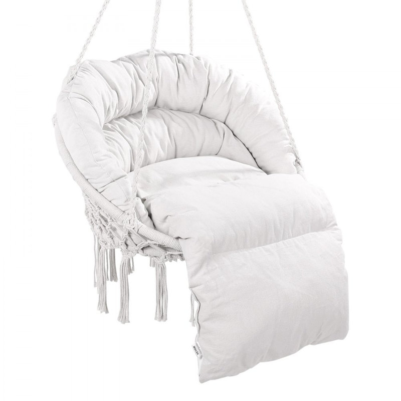 Chaise hamac avec coussin Macramé