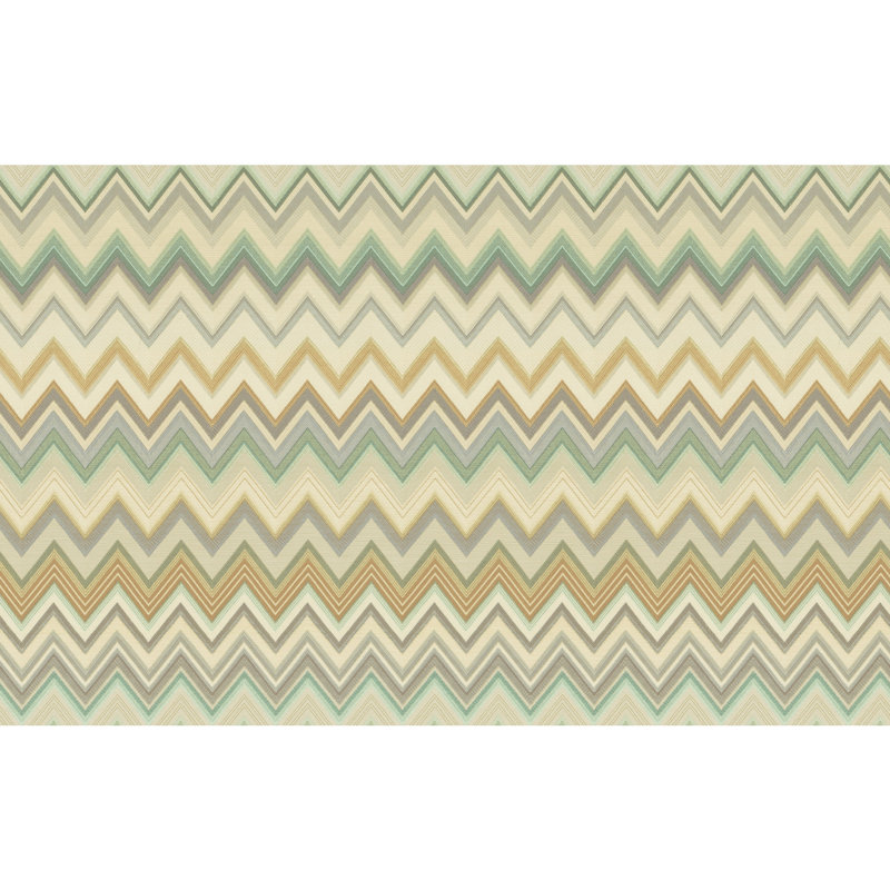 Double rouleau Missoni 4 Happy Zig Zag, Vert