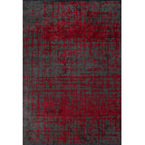 Rapture Gray/Red Abstract Luxury Area Rug