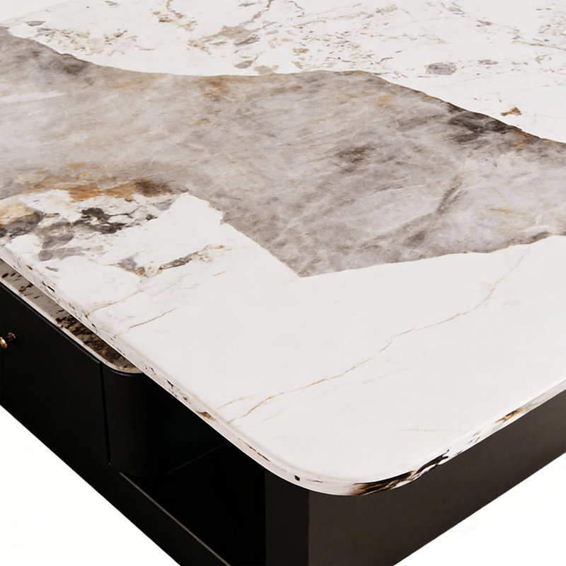 Chestertown, 16.53" H x 47.24" L x 23.62" W, White/Tan, Black