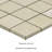 Sonoma Sand 12 in. x 12 in. Matte Porcelain Mosaic Floor and Wall Tile