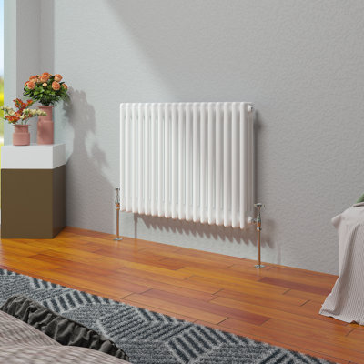 Vallie Horizontal Traditional Column Cast Iron Style Designer Radiator