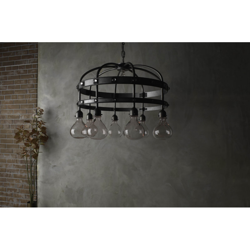 8 - Light LED Pendant, Clear