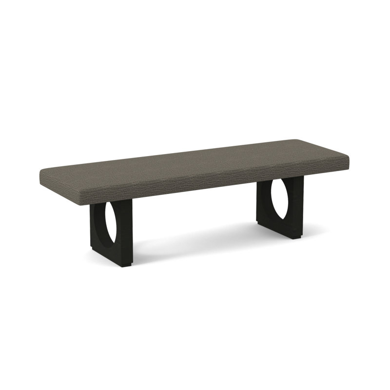 Void Upholstered Bench, Espresso, Edworth Ocean