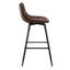 Upholstered Counter Stool with Metal Frame-1621320728-1621320735